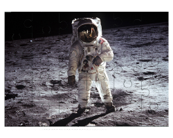 Astronaute Buzz Aldrin sur la lune
