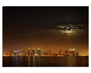 San Diego sous la lune