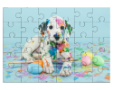 Dalmatien recouvert de peinture