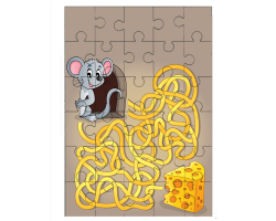 Labyrinthe : Aide la souris à trouver le fromage
